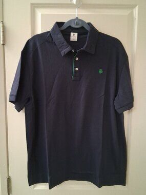 Flint Park Men's Short Sleeve Match Tennis Polo Navy  SZ XL  NWT